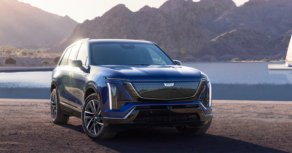 2026 Cadillac VISTIQ parked near water
