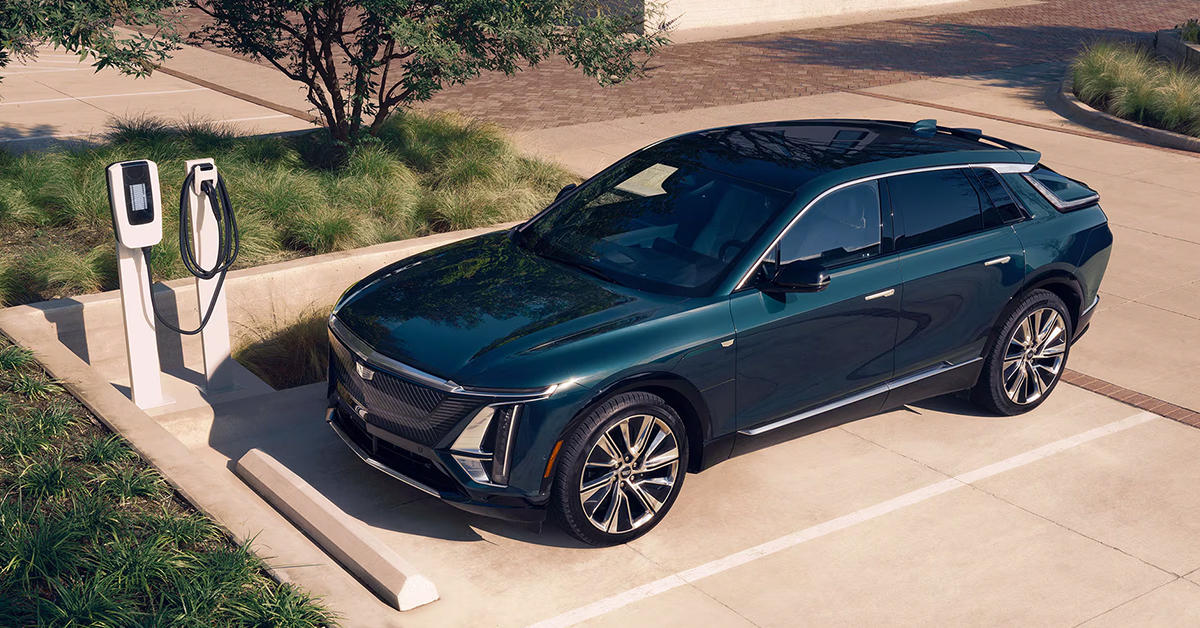2026 Cadillac LYRIQ - Parked at a charging station