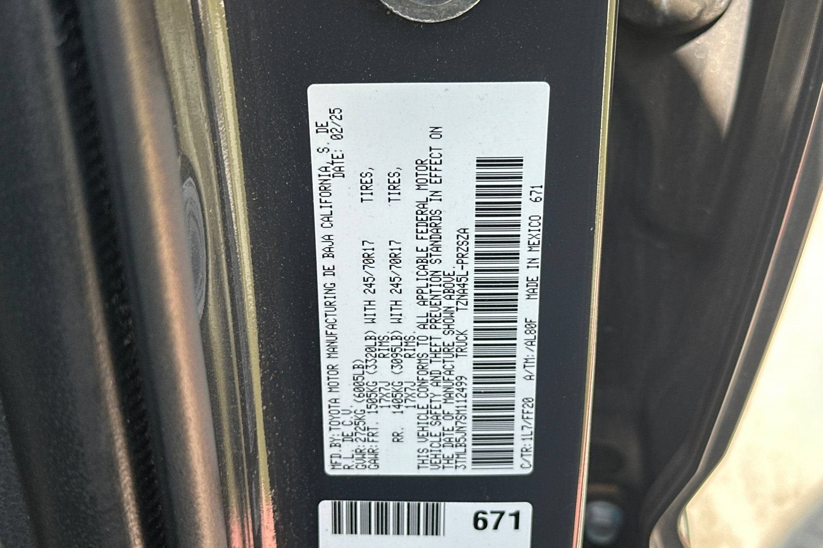 2025 Toyota Tacoma 4WD SR
