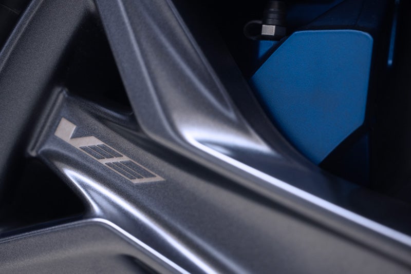 Close-up of the 2026 OPTIQ-V Brembo Performance Front Brakes | Penske Cadillac of South Bay in Torrance CA