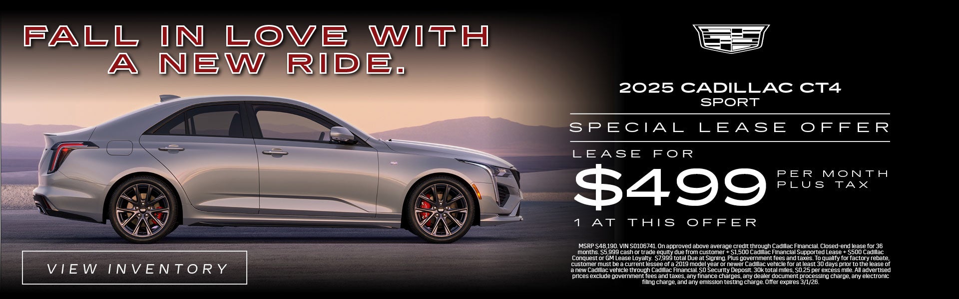 Fall in Love - 2025 Cadillac CT4 Sport